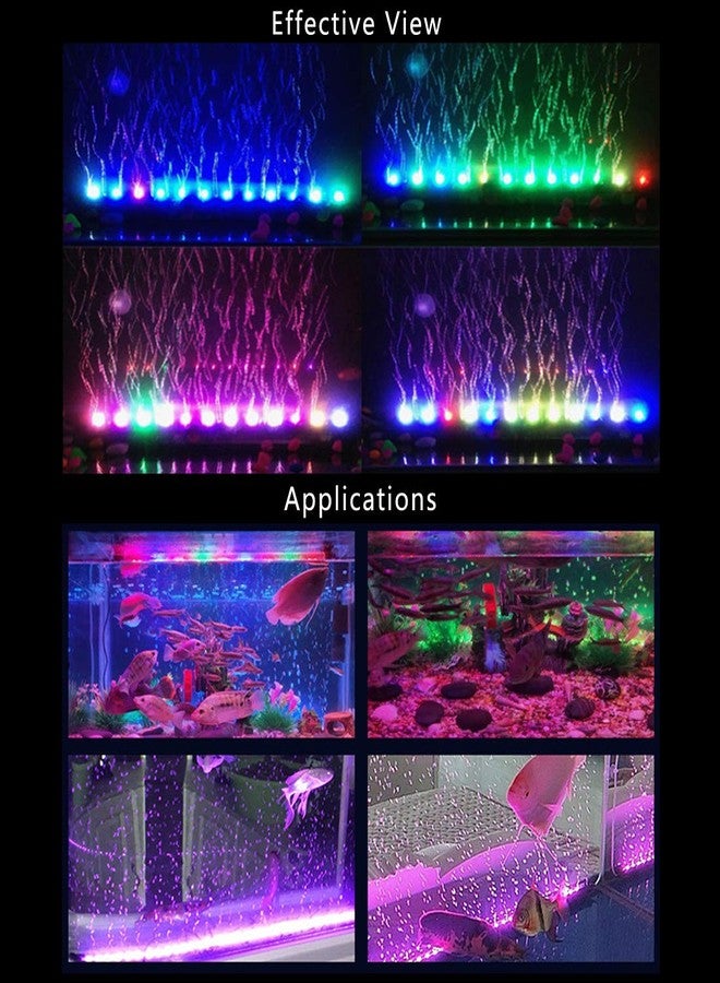 PULACO 2W Aquarium Fish Tank Air Stone with Automatic Color Changing LED Light (Length -10" for Small Fish Tank) for Aquarium Air Pump - Image 5